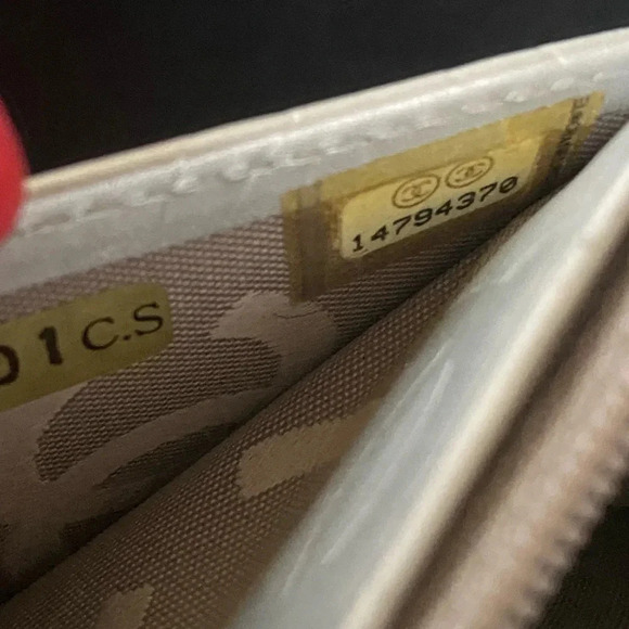 Chanel Quilted Calfskin Black Cambon Line Silver Leather Long Wallet - Picture 9 of 11